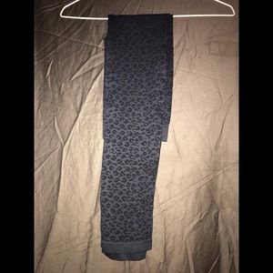 Gray and black leggings